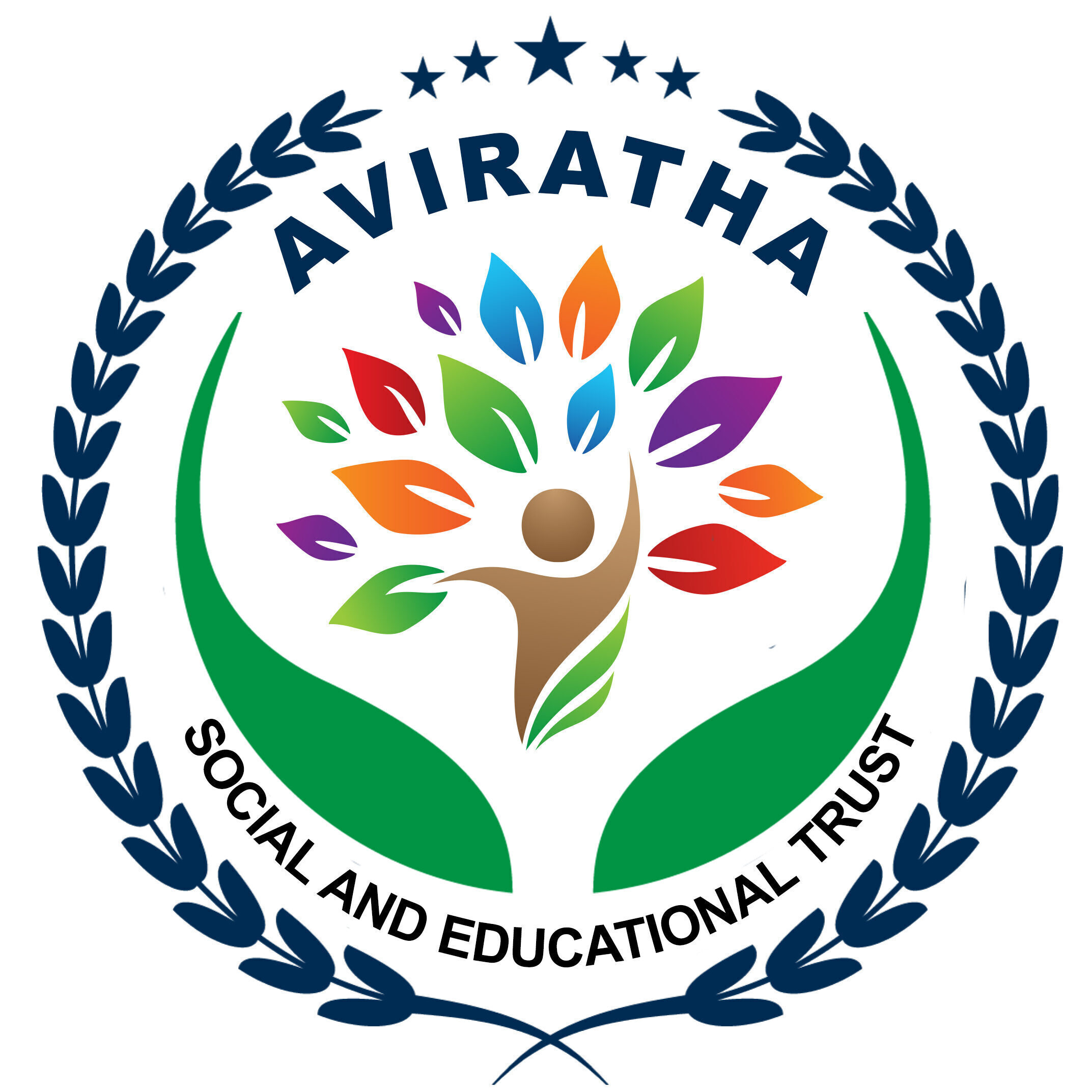 In this image there is aviratha social and educational trust logo. best pu college in mysore, pu colleges for science, residential pu colleges in mysore, best pu college with integrated courses, top commerce colleges in mysore.